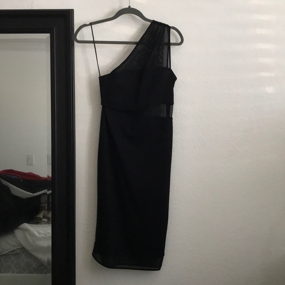 Black midi dress